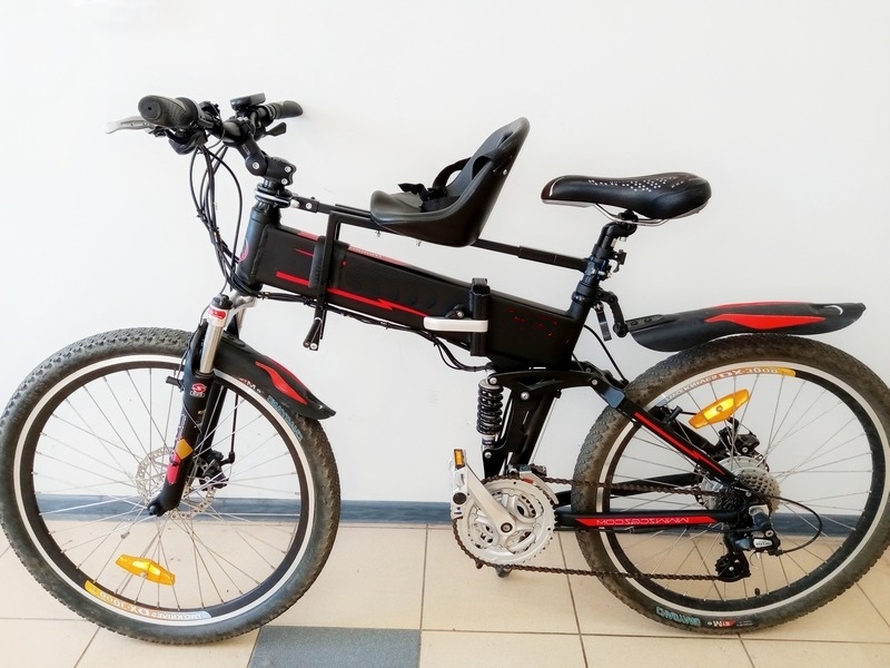 Велокресло SPAPOY на электровелосипеде